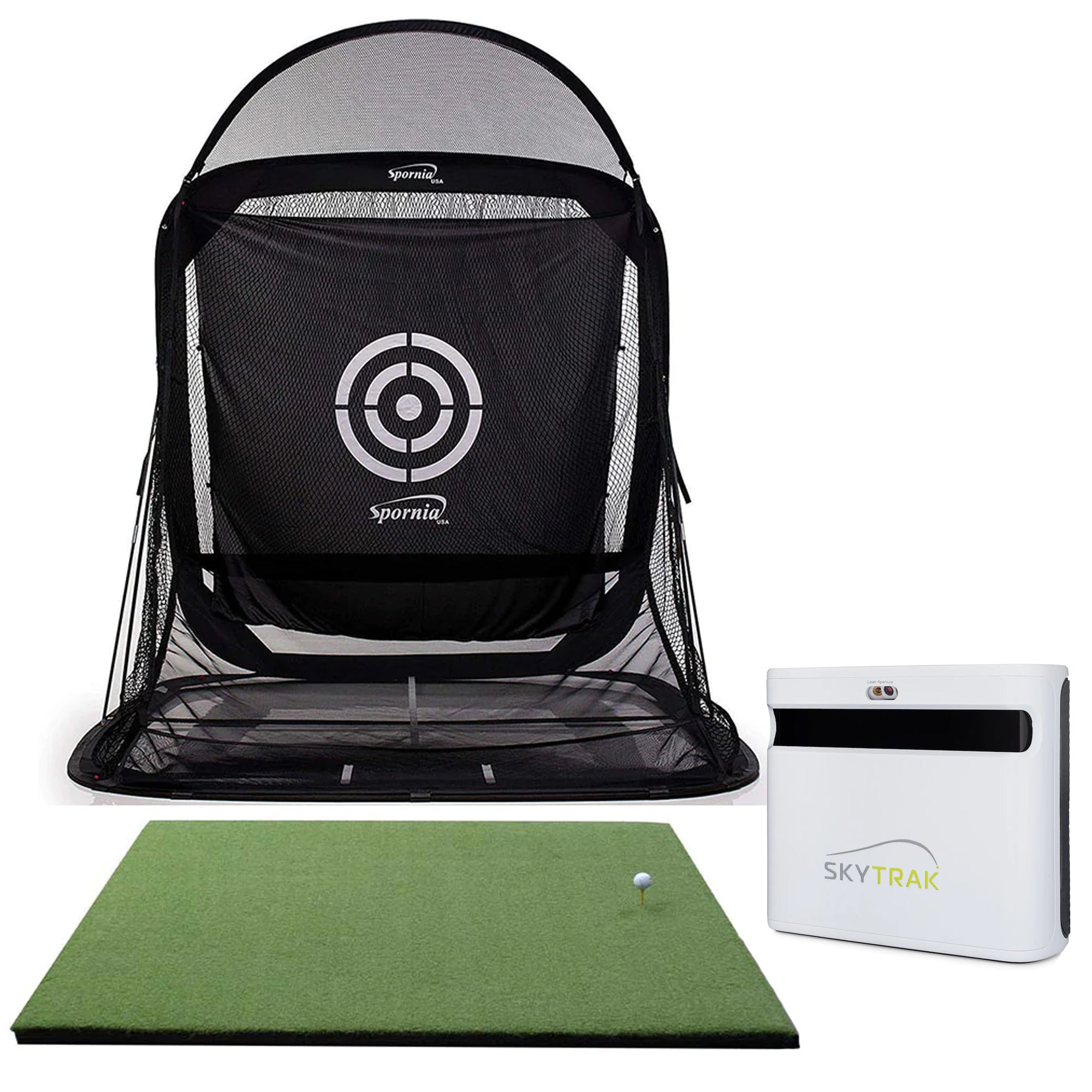 SkyTrak Plus Golf Simulator Spornia Practice Package