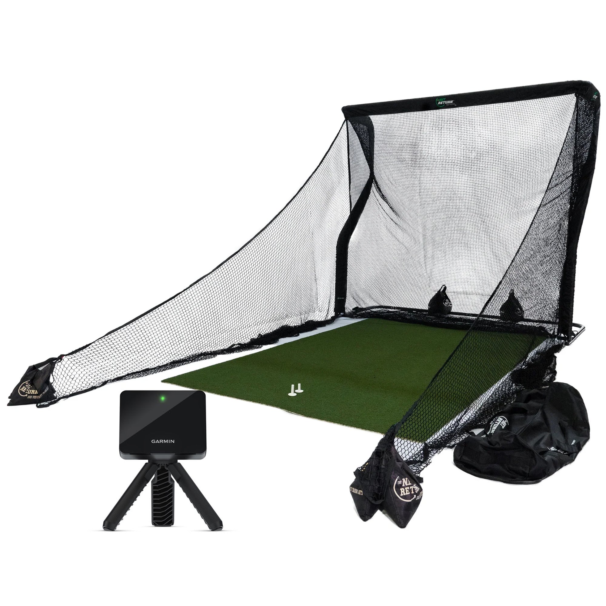 Garmin Approach R10 Practice Package with The Net Return | Golf Simulator and Launch Monitor