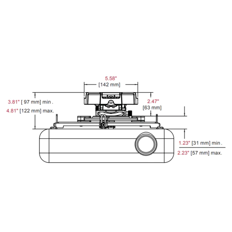 Drop-Mount Projector Mounting Kit