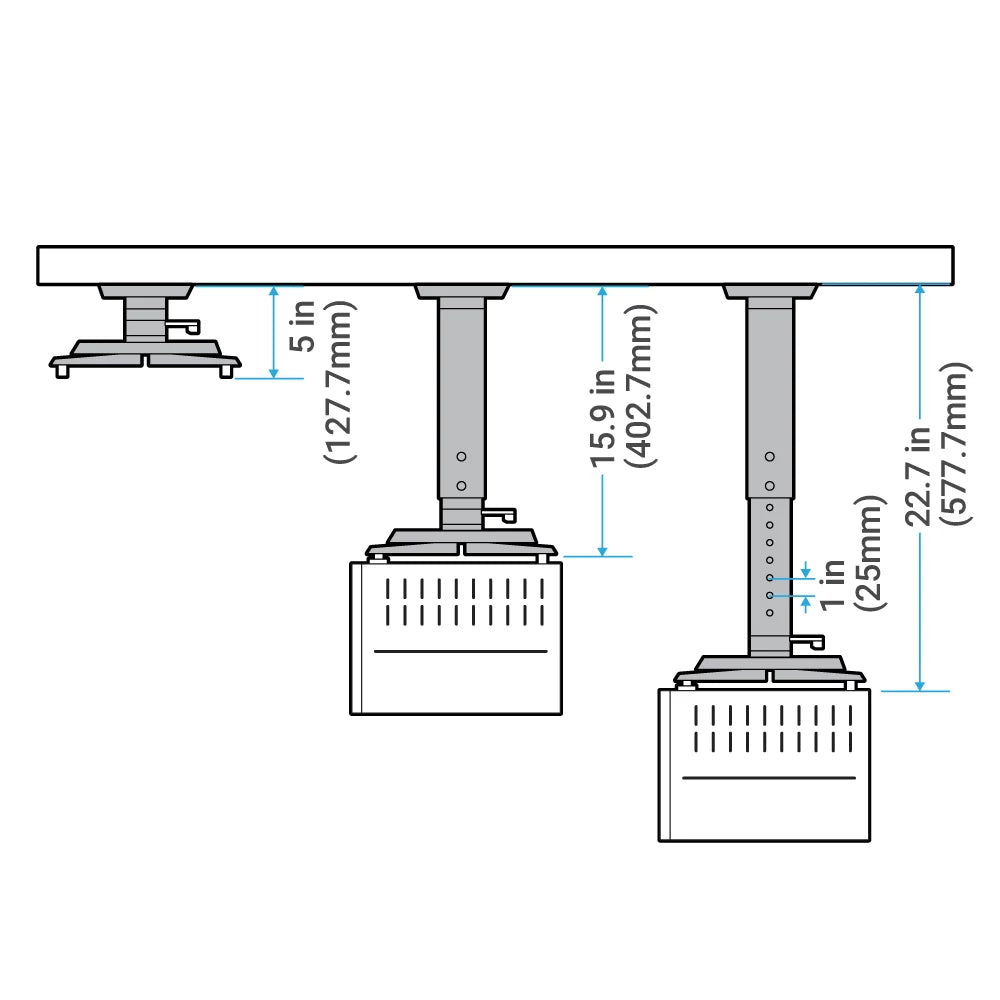 BenQ Adjustable Extendable Projector Ceiling Mount (CM00G3)