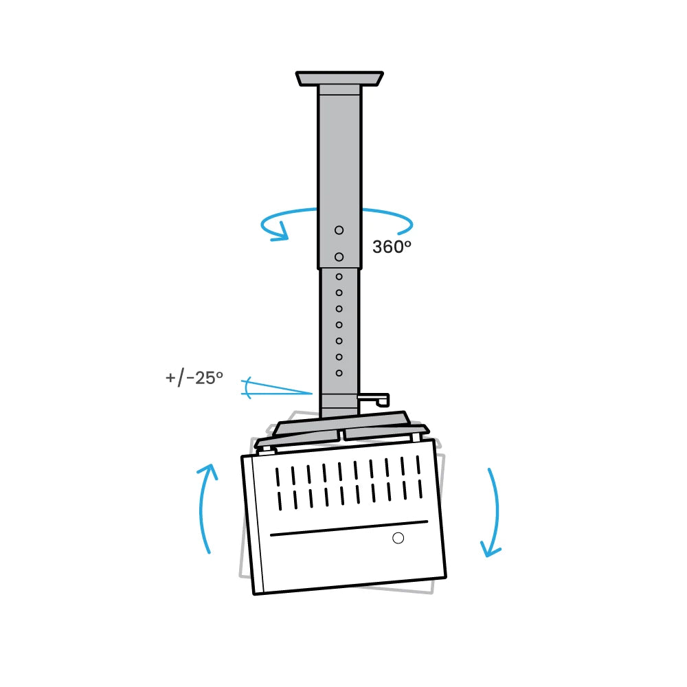 BenQ Adjustable Extendable Projector Ceiling Mount (CM00G3)