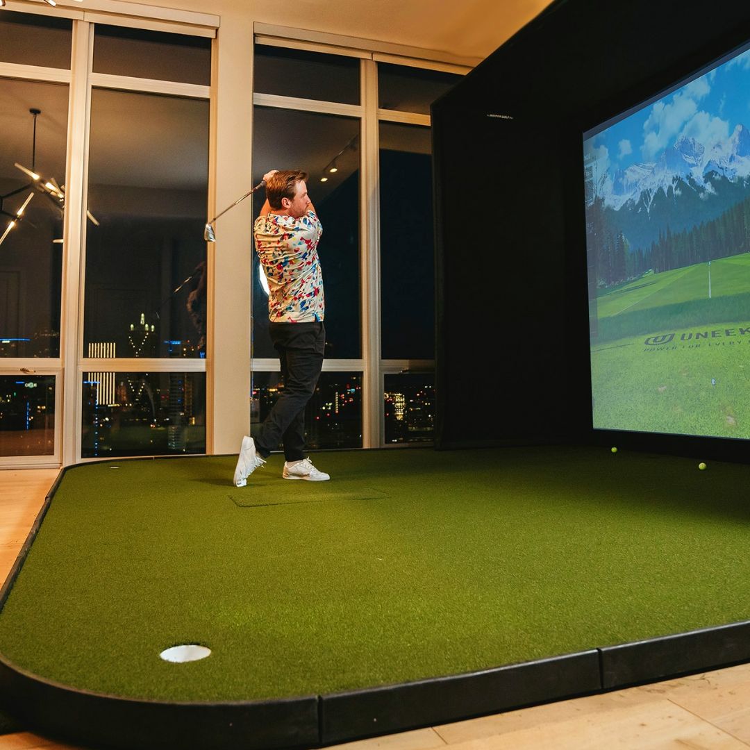 Shop Indoor Golf SIGPRO Golf Simulator Flooring